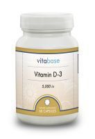 Vitamin D-3 (5000 Iu) 60 Capsules per Bottle (5 Pack)