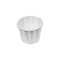 Genpak F075 Squat Paper Portion Cup.75oz, White, Bag of 250 (Case of 20 Bags)
