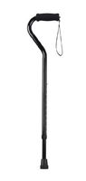 Drive Foam Grip Offset Handle Walking Cane, Black, Model - RTL10306