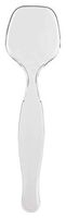 Exquisite Pack of 24 Heavy Duty Disposable Plastic Serving Spoons The Serving Utensils are 8.5" inches Long & 2.2" Inches Wide with a Classic Clear Look that is Perfect for Any Occasion