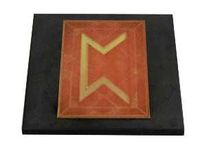 Shungite Plate for Household Appliances with Rune "PERDHRO"