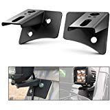 Nilight 90026B 2PCS Pillar Windshield Hinge Mounting Brackets for Offroad LED Fog Halogen Work Light for 2007-2017 Jeep Wrangler JK,2 Years Warranty