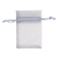 Bulk Silver Organza Bags 2x3in [case of 100] Weddings or Small Biz