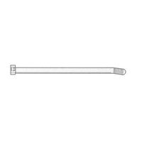 Tach-It 14" x 50 Lb Tensile Strength Natural Colored Cable Tie (Pack of 1000)