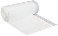 AmazonCommerical Custom Fit White Drawstring Trash Bags - Compatible with simplehuman Type Q - 1.13 MIL - 62 Count