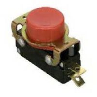 GC Electronics 35-830 Momentary Snap Action Switch with Red Button Actuator, SPDT, 15A 125/250VAC, .250 QC Terminals, Panel Mount Frame
