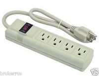 Intetek 4 Outlet Power Strip with Surge Protections