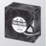 9GV0848P1G03 - Axial Fan, 48 V, DC, 80 mm, 38 mm, 65 DBA, 138 cu.ft/Min