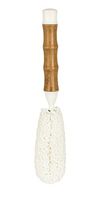HIC Bamboo Stemware Brush, Natural Bamboo with Non-Scratch Foam Tips