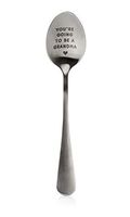 Pearhead You're Going to Be A Grandma Pregnancy Reveal Spoon, Promoted to Grandma Gift, Grandma Announcement, Silver