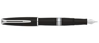 Waterman Charleston Black Chrome Trim Fountain Pen Fine, S0701030