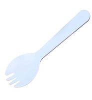 100PCSPlastic forks Disposable cutlery Dessert spoon Fruit fork spoon Plastic forks, blue, 11.5CMx3.3CM