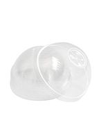 [1000 COUNT] Plastic Disposable Dome Lids for Standard Sized PET Cups - Crystal Clear Cup Lids for any standard Sized 98mm PET Plastic Cups - Smoothie Iced Drinks Frappe Compostable (1000, Cross-Hole)