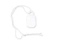 White Jewelry Tags-Strung Cotton 1/2"x7/8" (2 Packs; 1000 Tags Per Pack) - WRAPS-13072