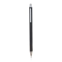 amPen Fine Point Disc Stylus-Retractable Precision Stylus Pen for Touchscreens (Black)