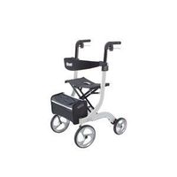 Nitro Aluminum Rollator, Tall Height, 10" Casters, White Frame (Single [Each-1])