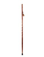 Brazos 55" Walnut Backpacker Wood Walking Stick Hiking Trek Pole, Made in The USA