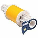 Brady 13566 PowerMark 50' Length x 4" Width, B-569 Hi-Performance Polyester, Yellow Tape