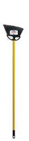 DQB Industries 06078 8-Inch Household Angled Broom with Flagged Synthetic Tip and 48-Inch Painted Steel Handle