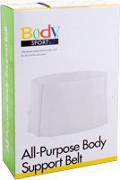 Body Sport BDS113XLG All Purpose Value Support Belt44; White - Extra Large