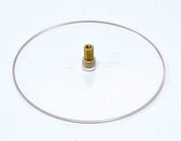 Creative Hobbies 2.5 Inch Round Clear Plastic Turntable for Wind Up Music Boxes, Pack of 10