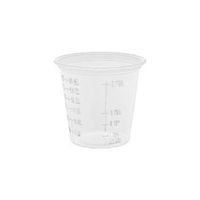Dart Conex Complements Graduated Plastic Portion/Medicine Cups, 1 1/4 oz, Translucent - 20 sleeves of 125 cups. 2500 per case.