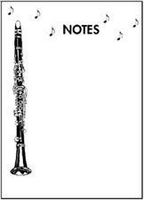 Music Treasures Co. Clarinet Notepad