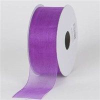 Sheer Organza Ribbon 25 Yard 5/8 Wide 24 Assorted Colors! Great for Favors Gifts (Purple)