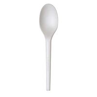 Highmark Renewable Spoons, 6 1/2", White, Pack Of 50