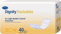 Hartmann 30053 Dignity Stackable Pad for Light Protection, 3-1/2" Width, 12" Length, White (Pack of 240)