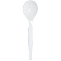 Karat U2052W PS Medium-Heavy Soup Spoons - White (Case of 1000)