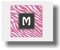 Paparte Note Cards Zebra Initial 704 (Pink)