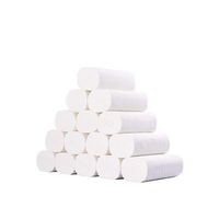 Plant protection coreless roll paper 12 rolls 4 layers thickened lifting wood pulp toilet paper