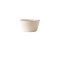 Bowl Ceramic bowl furniture, practical soup pot, fruit salad, rice bowl, beige tableware, 12.6x7x9cm Household tableware, retro bowl (Color : S)