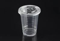 Ultra Clear 24 Oz Hard Plastic Cups with Flat Lids for Smoothie, 25 Sets