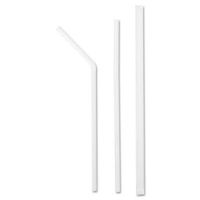 Boardwalk Jumbo Straws, 7 5/8 in, Wrapped, 400 Straws/box, White (381)
