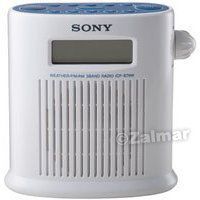 Sony ICFS79W AM/FM/Weather Band Digital Tuner Shower Radio (White)