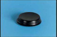 Bump Dot Tactile Markers Round Flat Top Medium Black