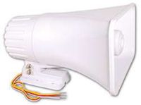 ELK Products 30 Watt Siren Dual Tone Indoor/Outdoor Siren 6-12VDC 1.1Ah 120db 6 X 8 X 9.5 Inch