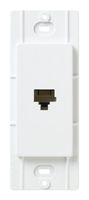 Lutron SC-PJ-SW Satin Colors Phone Jack, Snow