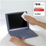 CleanTex Clearview II One-Step Screen Cleaner Wipes, Box of 100 Wipes (CT816)