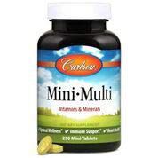 Carlson - Mini-Multi, Vitamins & Minerals, Immune Support & Heart Health, Optimal Wellness, 250 Mini Tablets