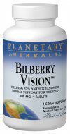 Bilberry Vision Planetary Herbals 120 Tabs