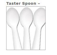Bulk White Taster Spoon