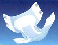 66033 PT# 66033- Brief Incontinence Wings Choice Plus Quilted Med 96/Ca by, Kendall Company