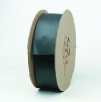 3M Black Polyolefin Heat Shrink Tubing - 200 ft Length - 2:1 Shrink Ratio - +212 F Shrink Temp - FP301-1/2-200'-Black-Spool [PRICE is per SPOOL]