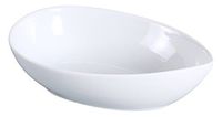 Yanco LK-605  Waterdrop Shape Bowl, 4-Ounce, 5.5" Length, Porcelain, Bone White, Pack of 36