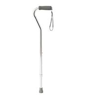 Lumex Offset Walking Cane - Chrome