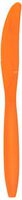 Amscan 43603.05 Big Party Pack Plastic Knives, 8.1 x 3.5, Orange Peel