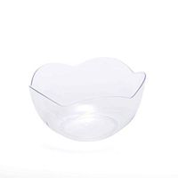 BalsaCircle 72 pcs 2 oz Clear Plastic Mini Scalloped Edge Bowls - Disposable Wedding Party Catering Tableware